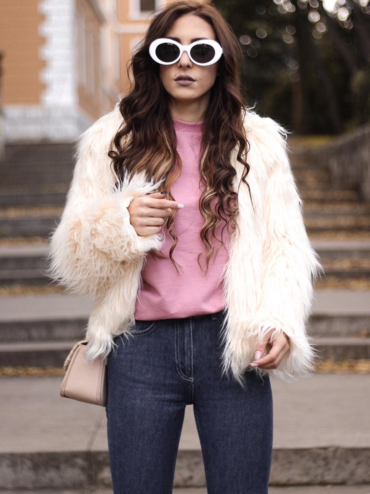 Warm Faux Fur Fluffy Cropped Jacket - DadHats2ow6ix