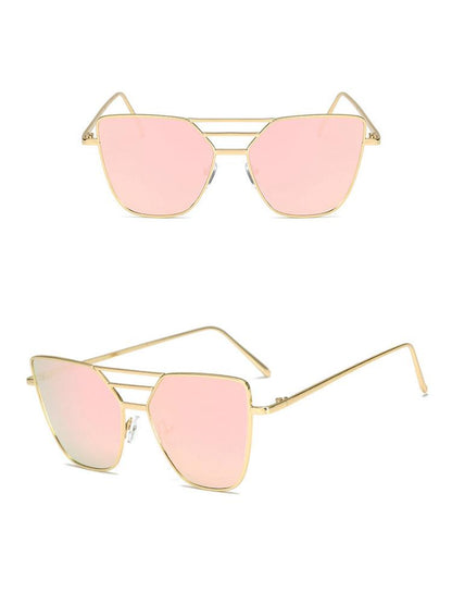 Stylish Irregular Lens Metal Frame Sunglasses - DadHats2ow6ix