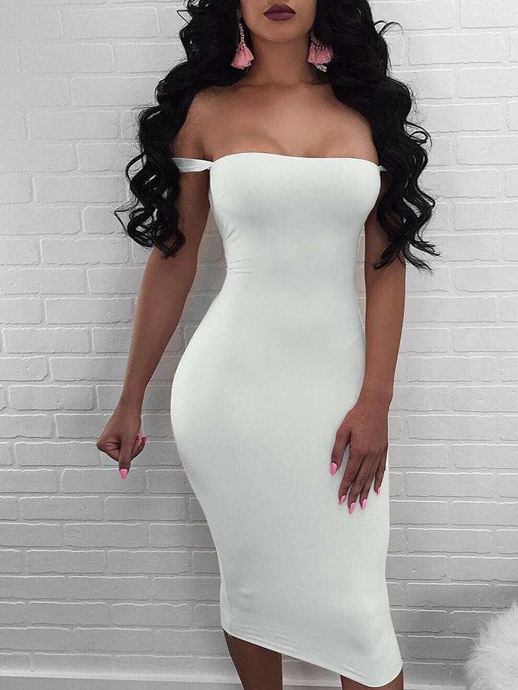 Sexy Bandage Strappy Back Bodycon Dress - DadHats2ow6ix