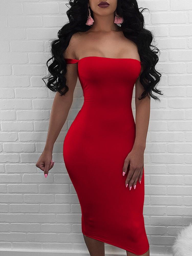 Sexy Bandage Strappy Back Bodycon Dress - DadHats2ow6ix