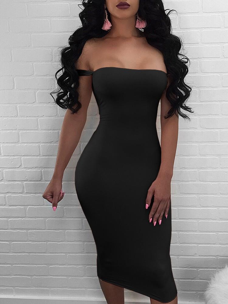 Sexy Bandage Strappy Back Bodycon Dress - DadHats2ow6ix