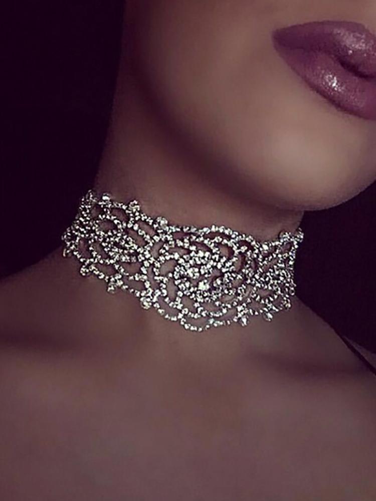 Vintage Style Alloy Sparkling Shiny Choker - DadHats2ow6ix