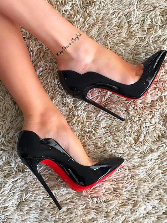 Sexy Solid Stiletto Pumps - DadHats2ow6ix