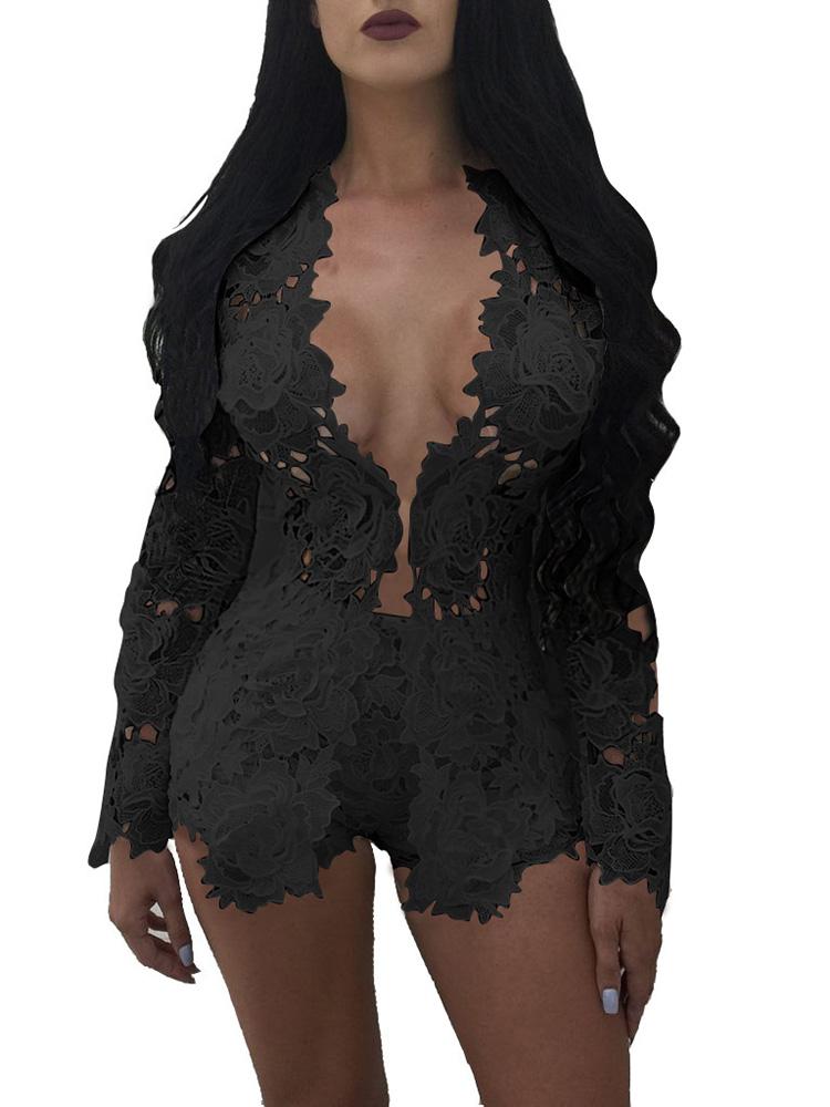 Sexy Open Front Lace Crochet Short Twinset - DadHats2ow6ix