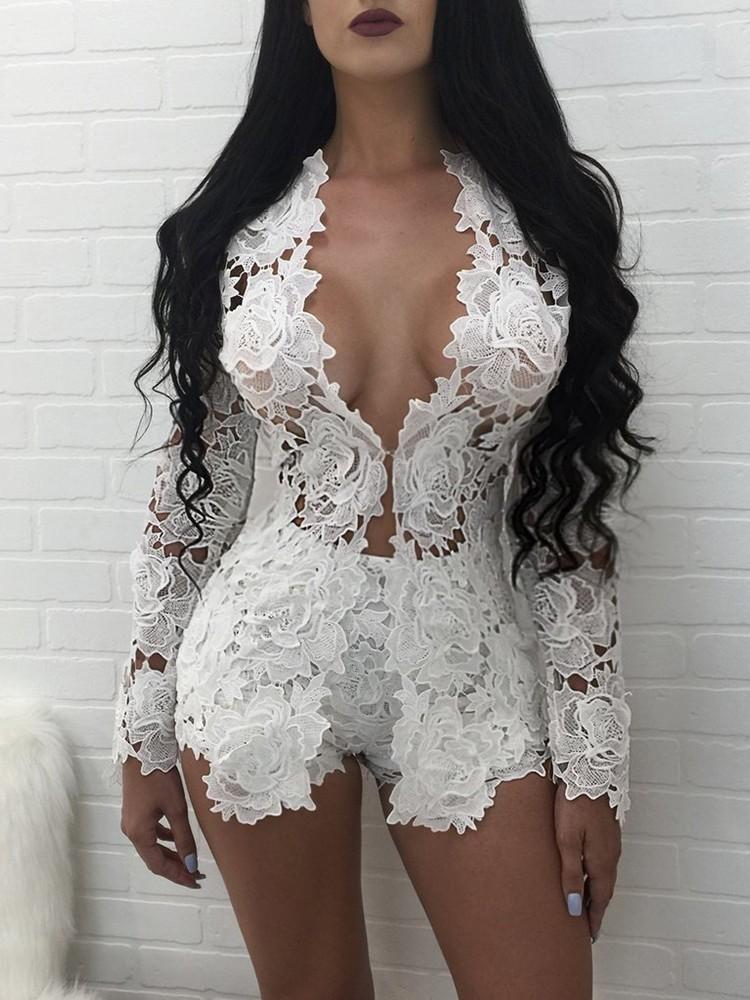 Sexy Open Front Lace Crochet Short Twinset - DadHats2ow6ix