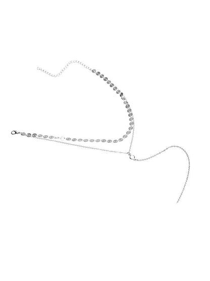 Fashion Double Layer Shiny Tassel Chain Necklace - DadHats2ow6ix