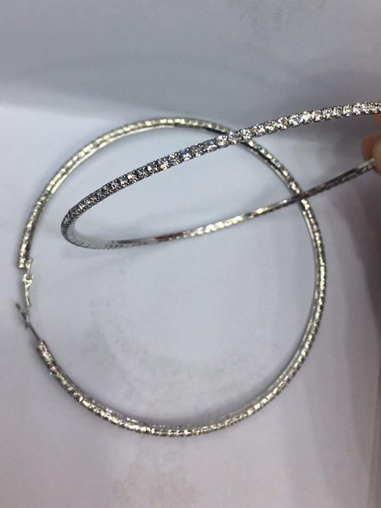 Oversized Shiny Delicate Hoop Earrings - DadHats2ow6ix